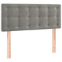 Voir la diapositive 4 : VIDAXL Tete de lit a LED Gris clair 100x5x78/88 cm Velours