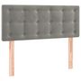 Voir la diapositive 4 : VIDAXL Tete de lit a LED Gris clair 100x5x78/88 cm Velours