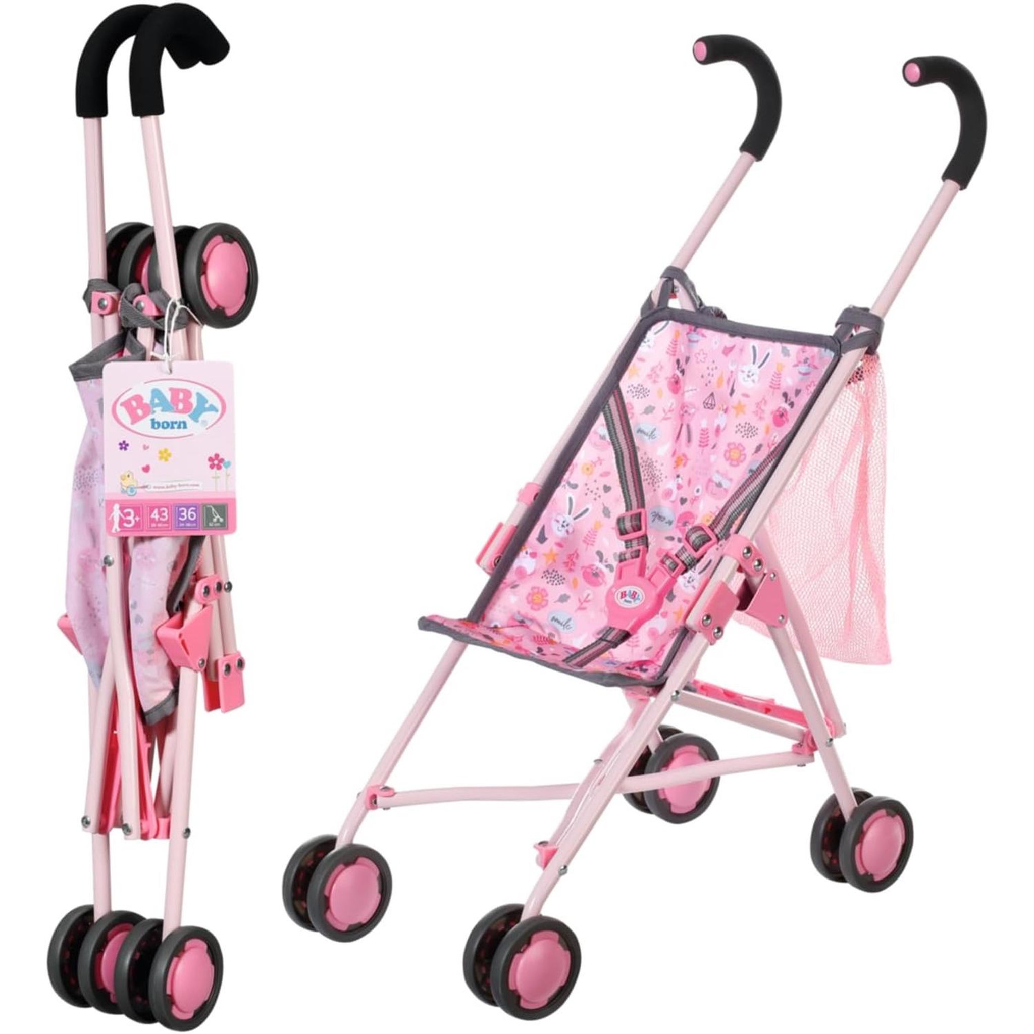 Zapf Creation Baby born Poussette avec sac
