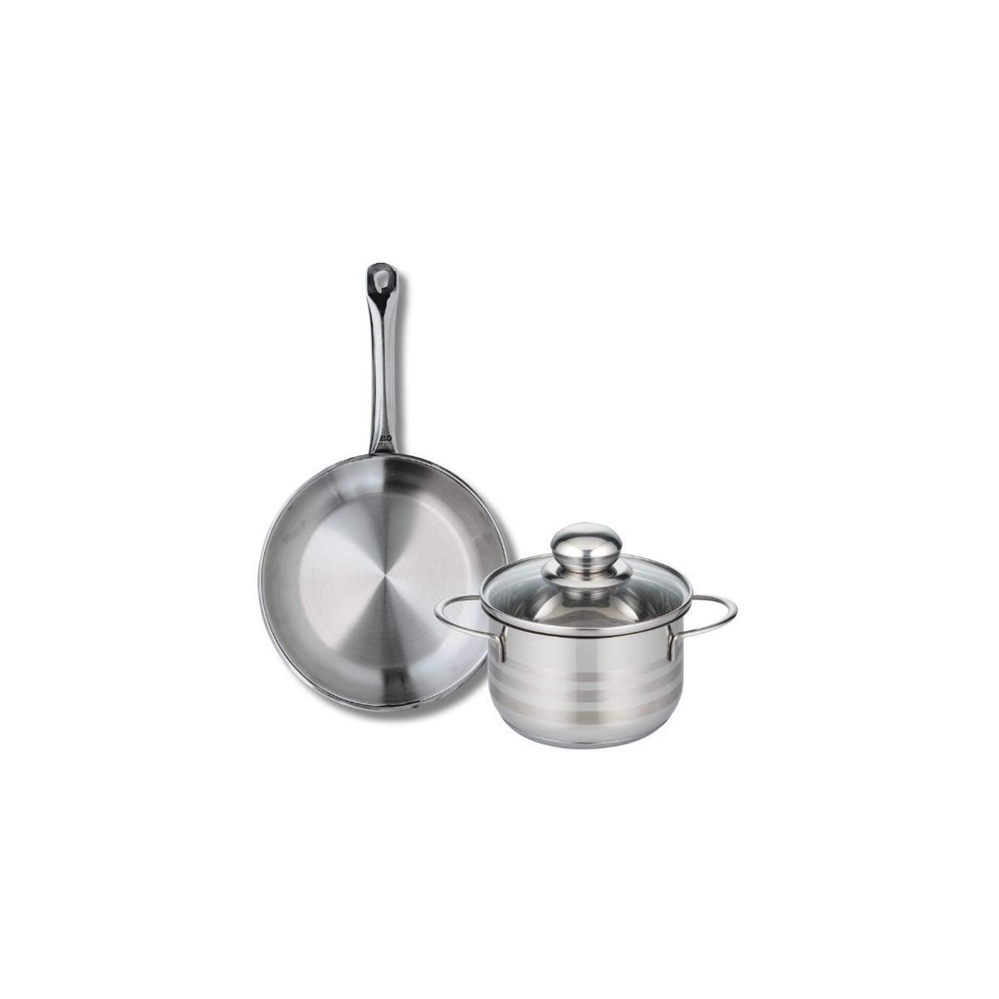 ELO Ensemble de 1 poêle de cuisson 24 cm et 1 faitout 16 cm elo profi brillant