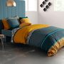 Voir la diapositive 3 : ATELIER DU COTON Housse de couette 200x200 Lupin + 2 taies coton 57 fils