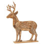 Voir la diapositive 1 : Paris Prix Statuette Déco  Cerf en Bois  66cm Naturel