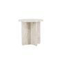Voir la diapositive 2 : Paris Prix Table d'Appoint Effet Marbre  Alesund  50cm Beige