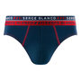 Voir la diapositive 5 : SERGE BLANCO Lot de 4 slips homme en coton French