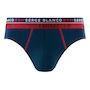 Voir la diapositive 5 : SERGE BLANCO Lot de 4 slips homme en coton French