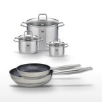 ELO Lot 2 Poêles 24/28 cm & 3 Faitouts 16/20/26 cm Elo Profi Therm Platinum