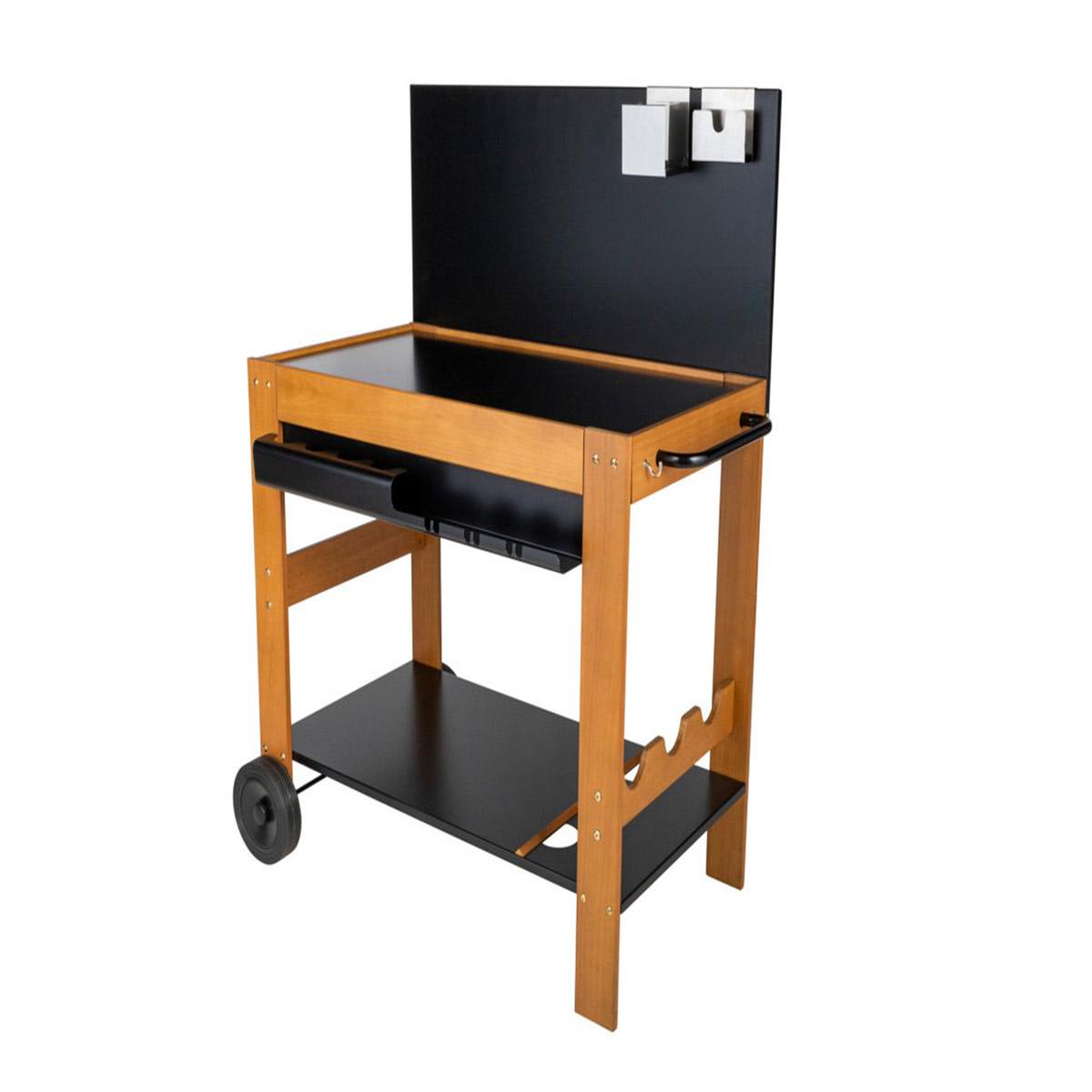 Voir la diapositive 2 : SOMAGIC Chariot pour plancha en bois Halong - Somagic