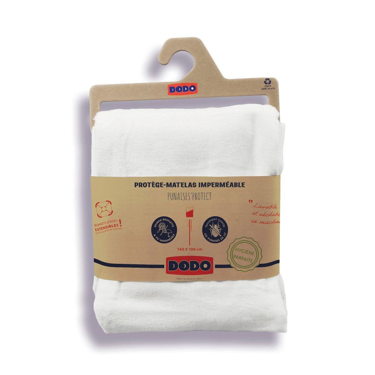 DODO Protège de matelas imperméable PUNAISES PROTECT