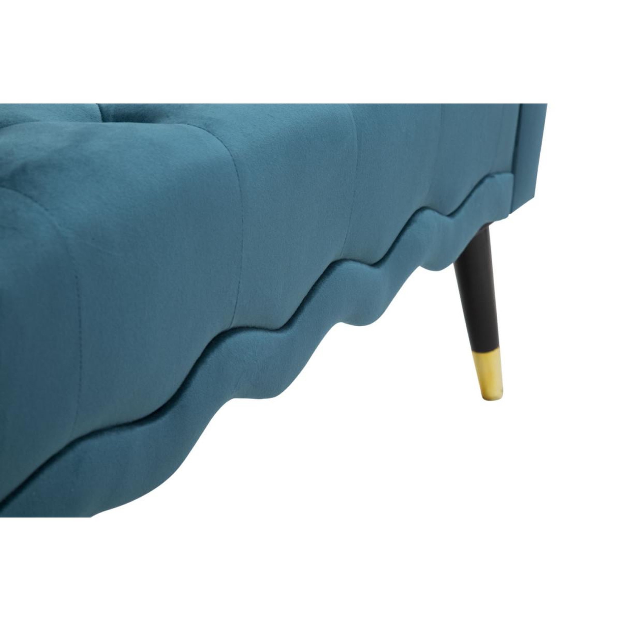 Voir la diapositive 6 : Paris Prix Banquette en velours  paris  120cm bleu