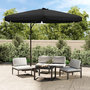 Voir la diapositive 1 : VIDAXL Parasol de jardin avec mat en acier 300 cm Noir