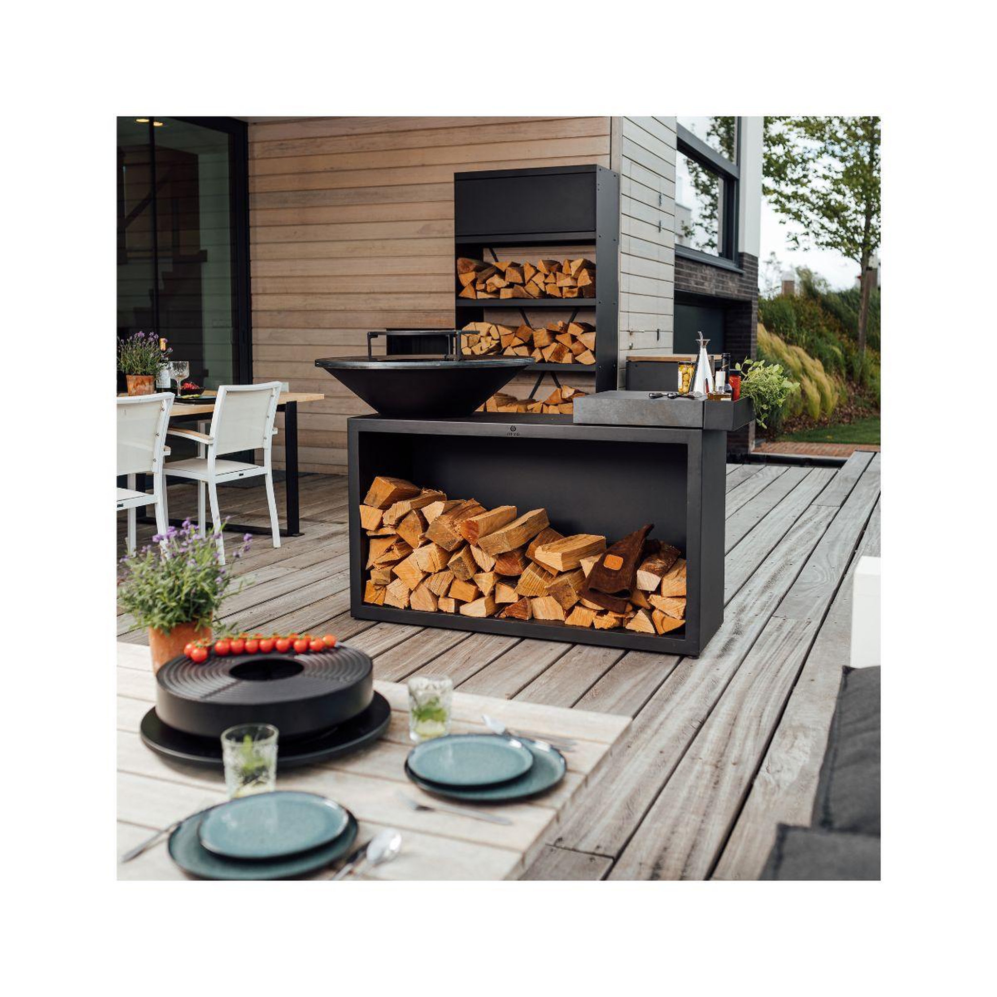 Voir la diapositive 4 : OFYR Brasero islandblack100 ceramic darkgrey oi3b100c