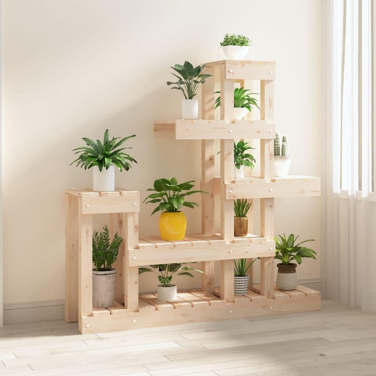VIDAXL Support a plantes 92x25x97 cm Bois massif de pin