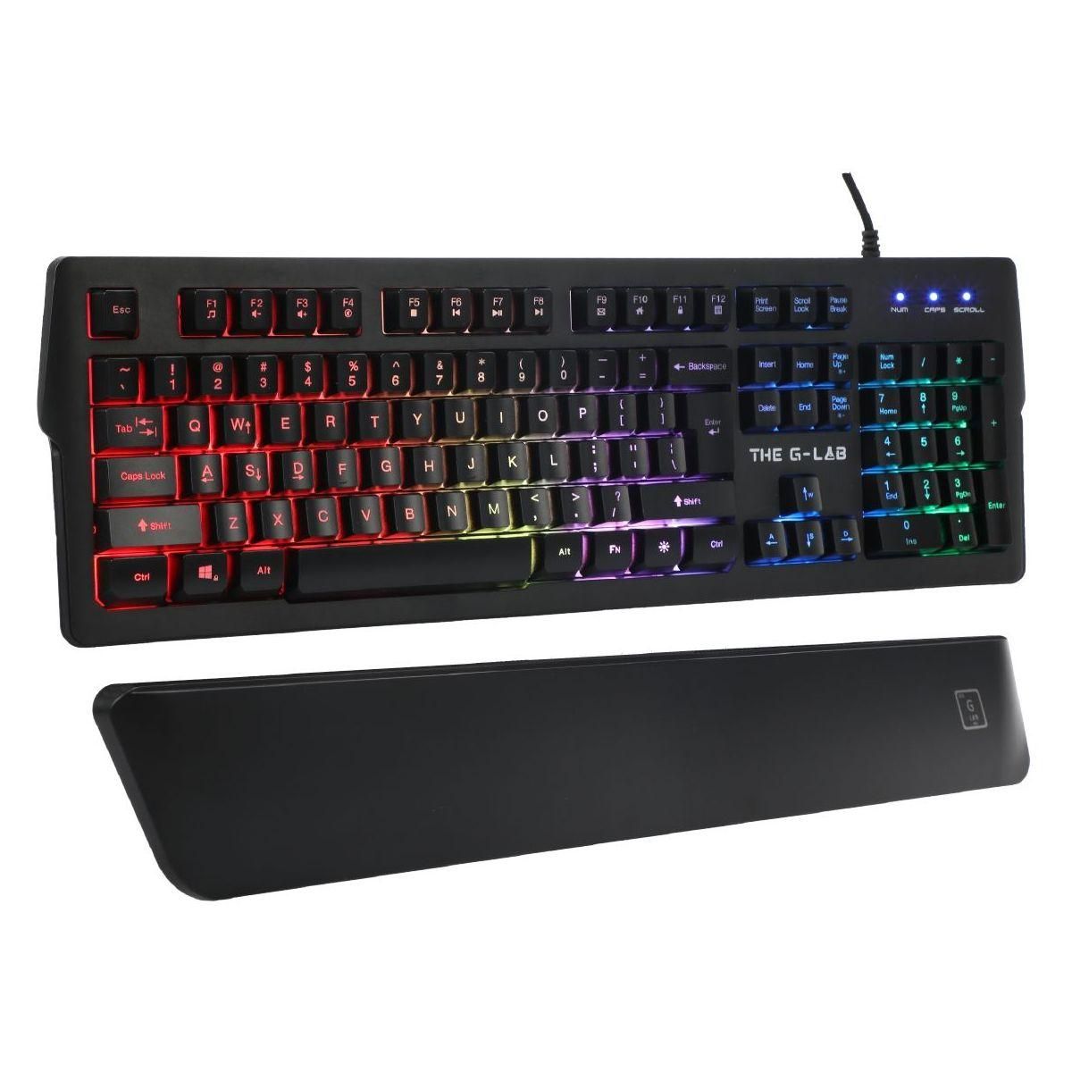 THE G-LAB Clavier gamer KEYZ PALLADIUM FR