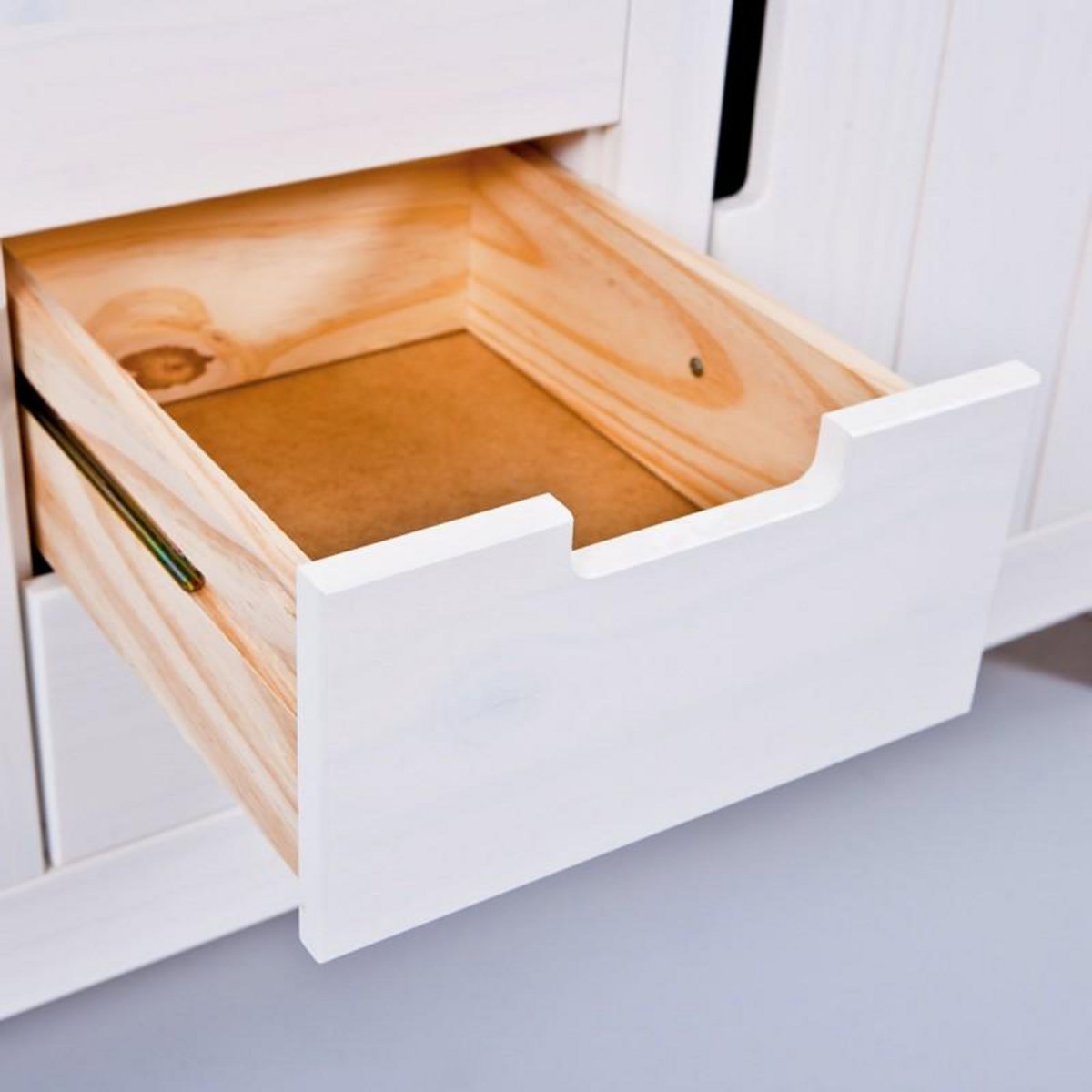 Paris Prix Commode 4 Tiroirs en Bois  Home  139cm Blanc