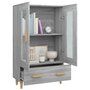 Voir la diapositive 4 : VIDAXL Buffet Sonoma gris 70x31x115 cm Bois d'ingenierie