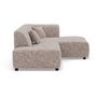 Voir la diapositive 3 : LISA DESIGN Curtis - canapé d'angle droit 4 places en tissu texturé