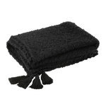 Paris Prix Plaid à Pompons  Marea  130x180cm Noir