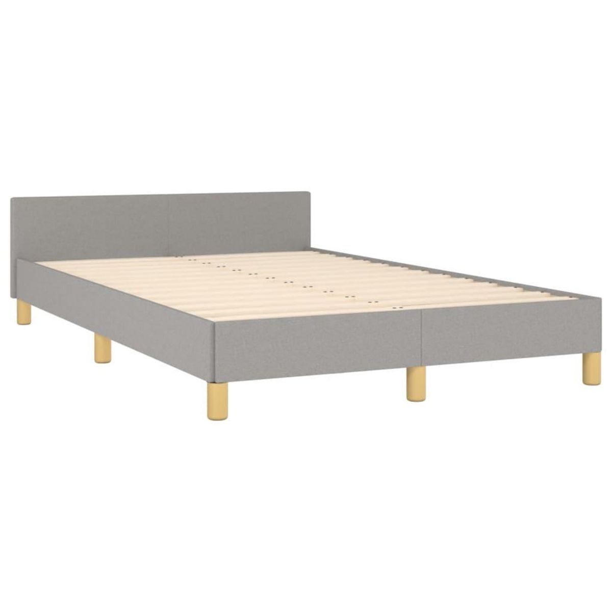VIDAXL Cadre de lit sans matelas gris clair 120x200 cm tissu