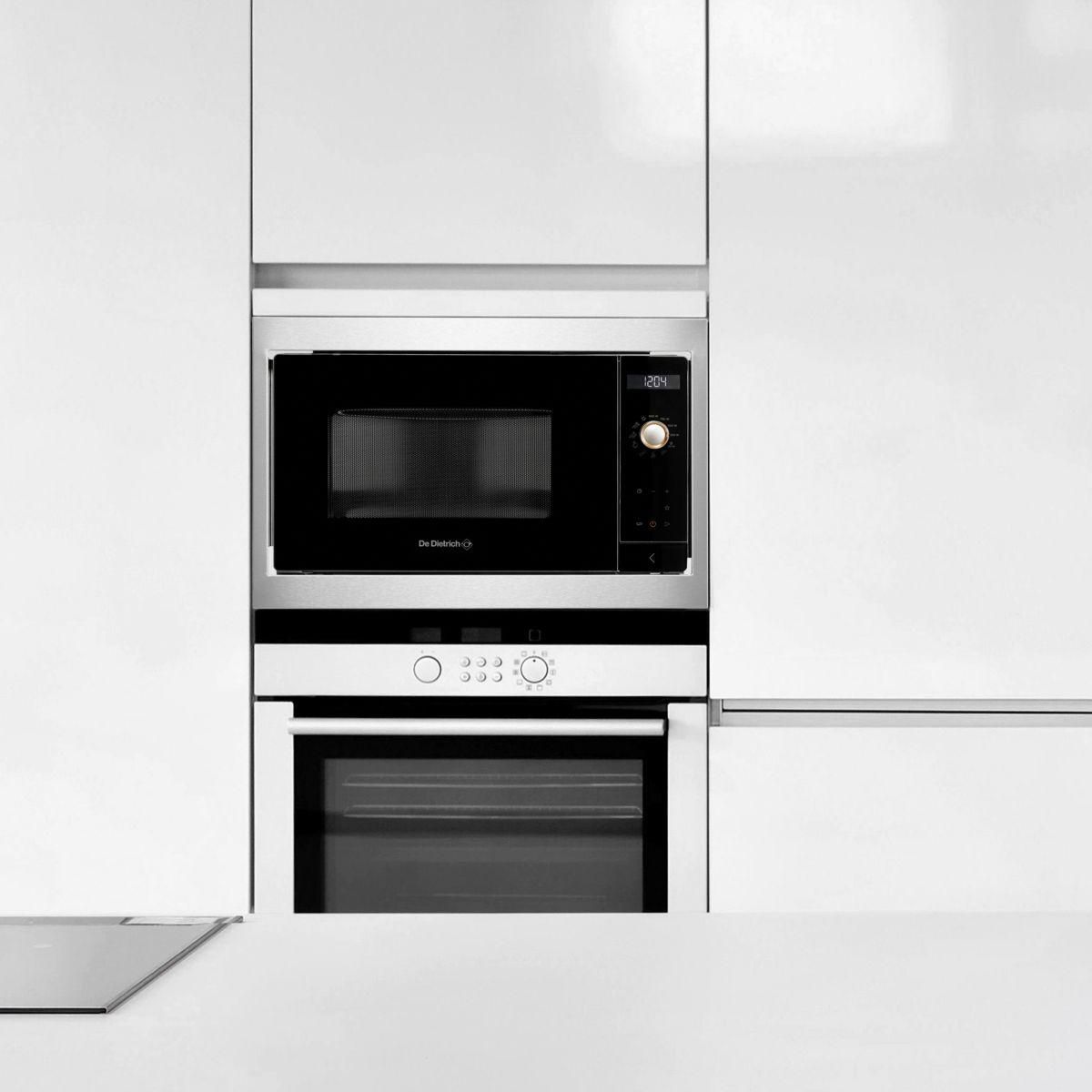 De Dietrich Micro-ondes solo 26l 900w encastrable  noir/inox - dme7121x