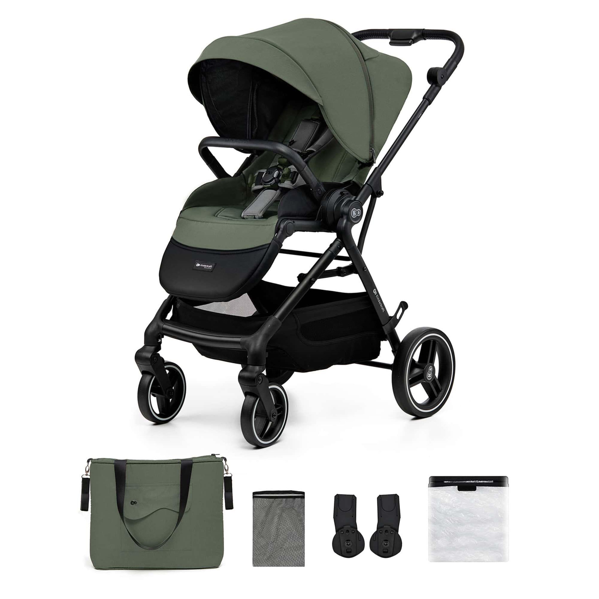 Voir la diapositive 1 : KINDERKRAFT Poussette avec nacelle et accessoires YOXI
