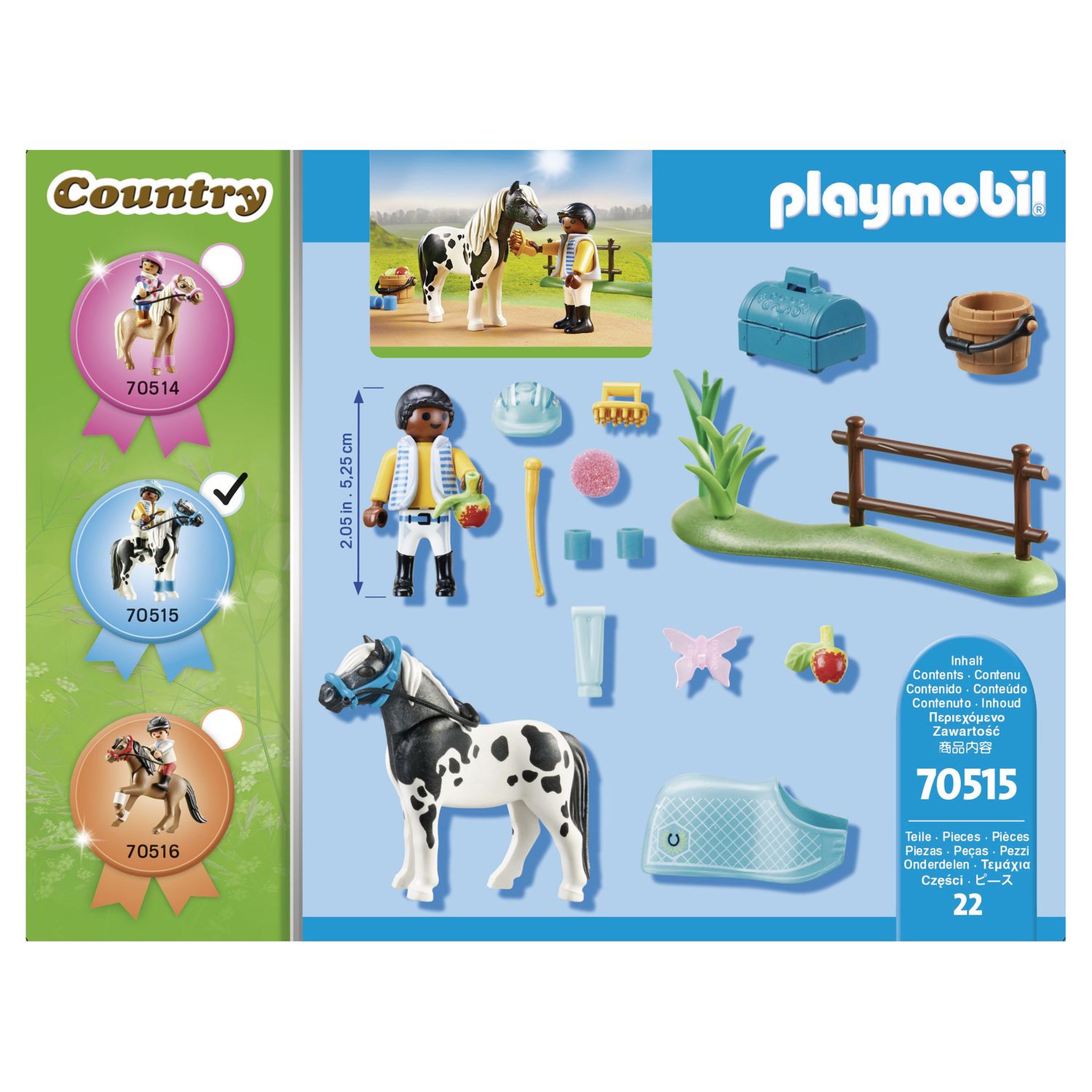 Voir la diapositive 5 : PLAYMOBIL 70515 - Country Cavalier et son poney LEWITZER
