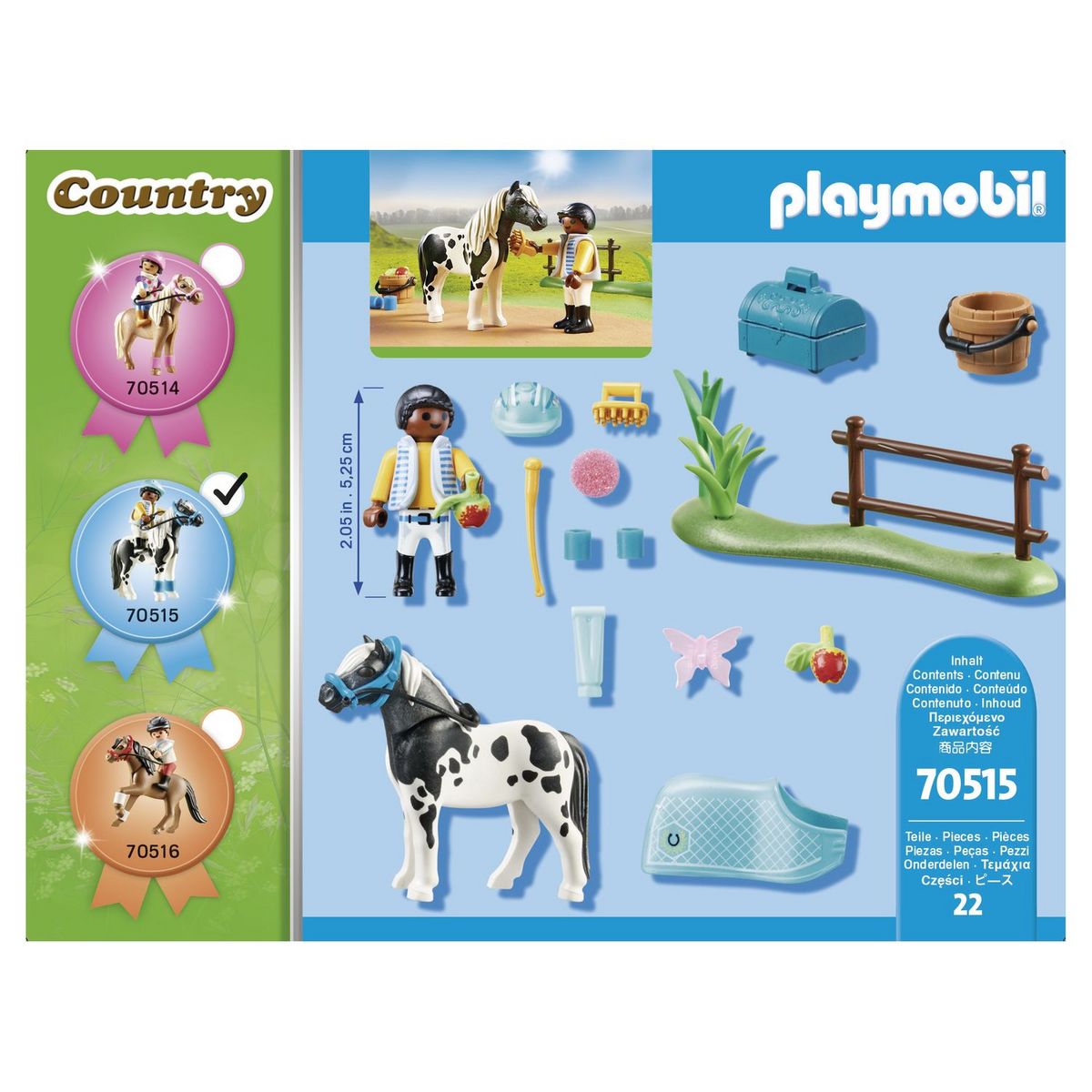 PLAYMOBIL 70515 - Country Cavalier et son poney LEWITZER