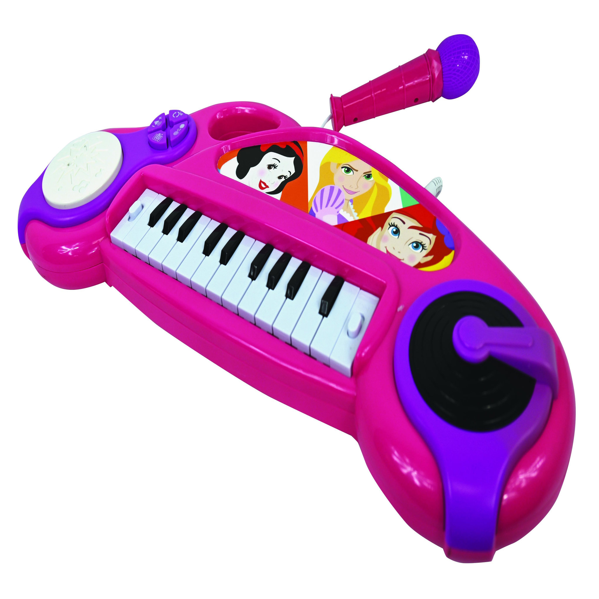 Voir la diapositive 5 : Lexibook Piano électronique Disney Princesse avec effets lumineux et microphone