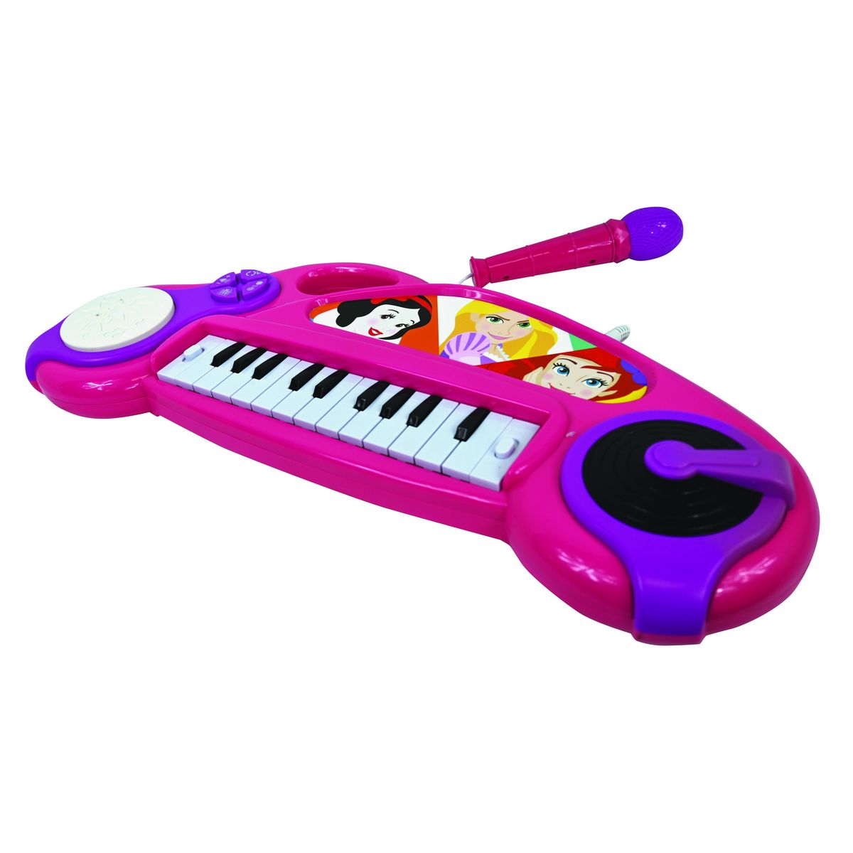 Lexibook Piano électronique Disney Princesse avec effets lumineux et microphone