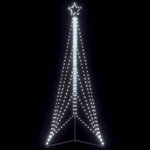 VIDAXL Guirlande de sapin de Noël 525 LED blanc froid 302 cm