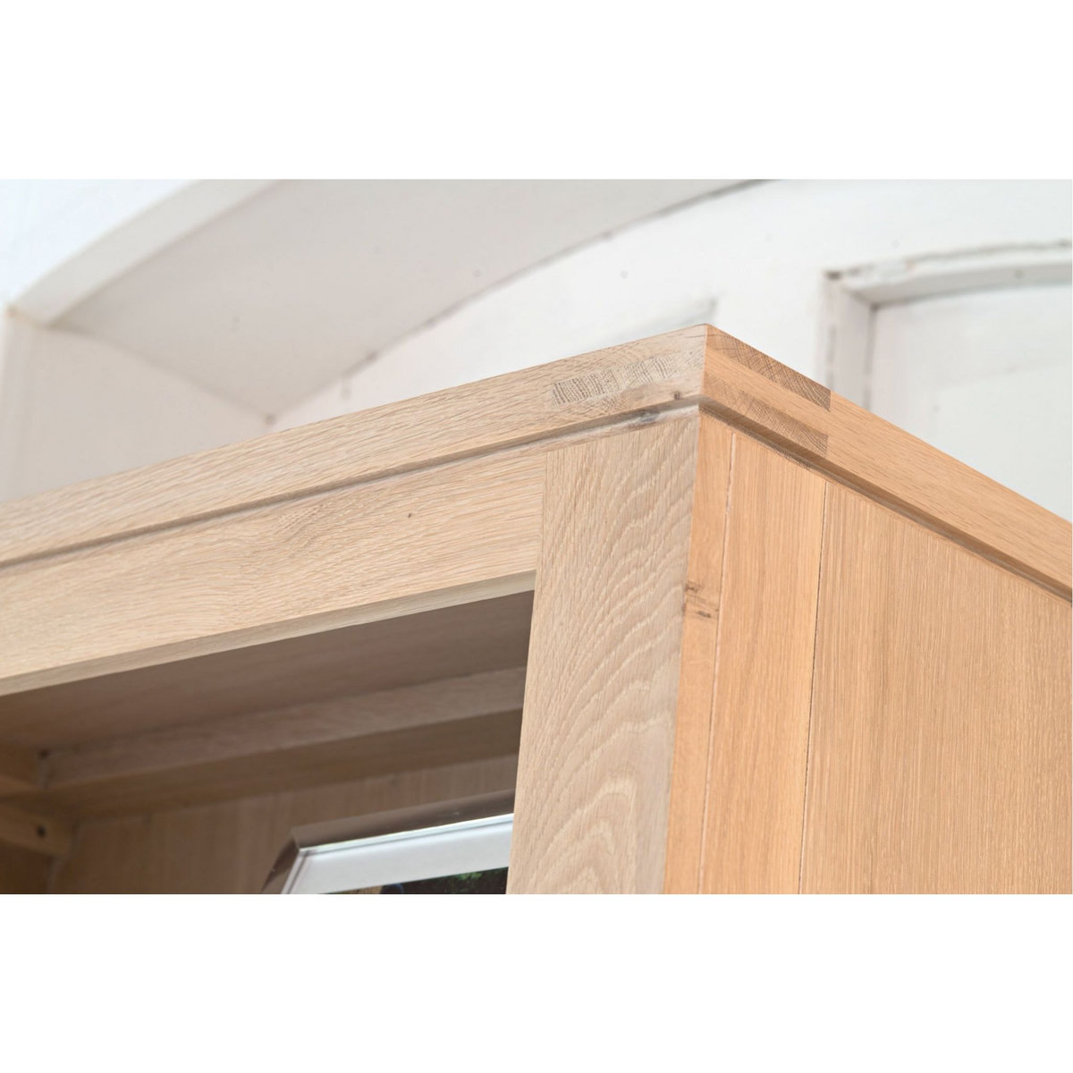 HELLIN Bibliothèque moderne en chêne blanchi - BOSTON