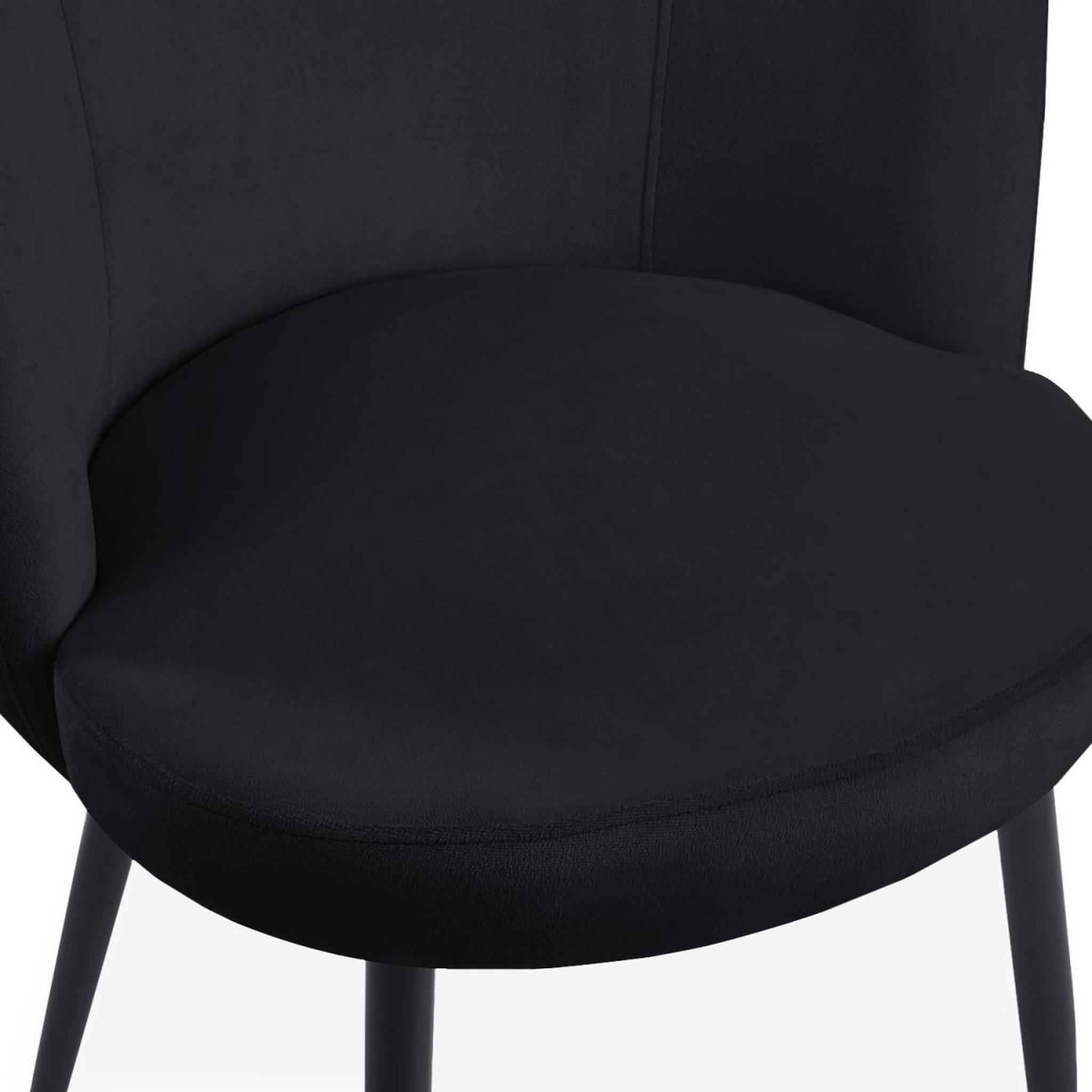 Voir la diapositive 6 : Paris Prix Lot de 2 chaises en velours  marisa  80cm noir