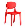 Voir la diapositive 3 : HomeStyle4U Chaise de jardin lot 4 chaises rouge