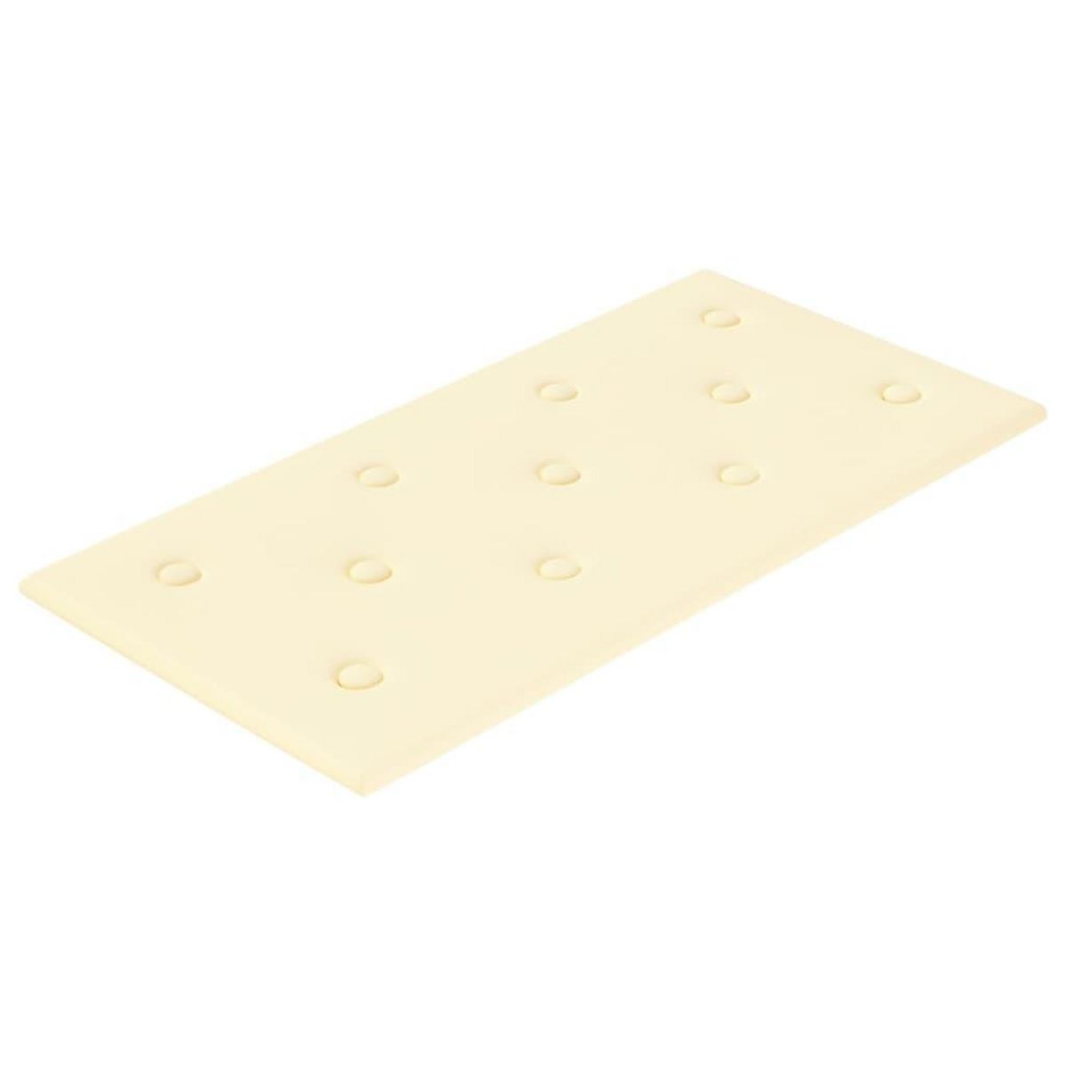 VIDAXL Panneaux muraux 12 pcs Creme 60x30 cm Similicuir 2,16 m^2
