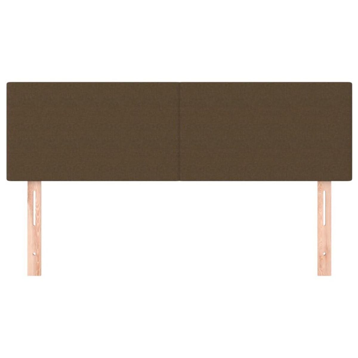 VIDAXL Tetes de lit 2 pcs Marron fonce 72x5x78/88 cm Tissu