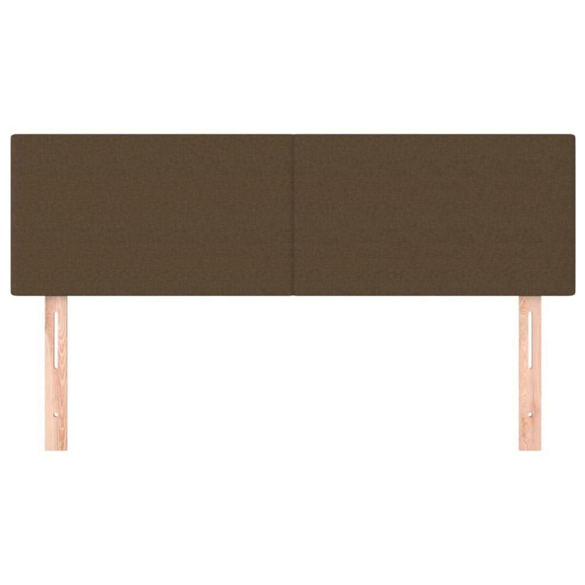 VIDAXL Tetes de lit 2 pcs Marron fonce 72x5x78/88 cm Tissu