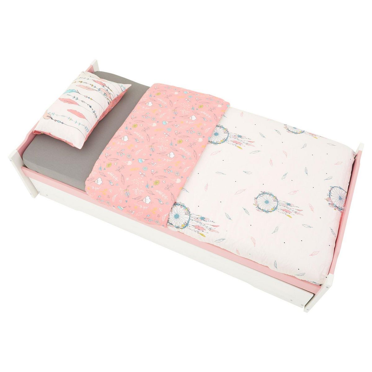 IDIMEX Lit gigogne LORENA en pin massif, 90 x 190 cm