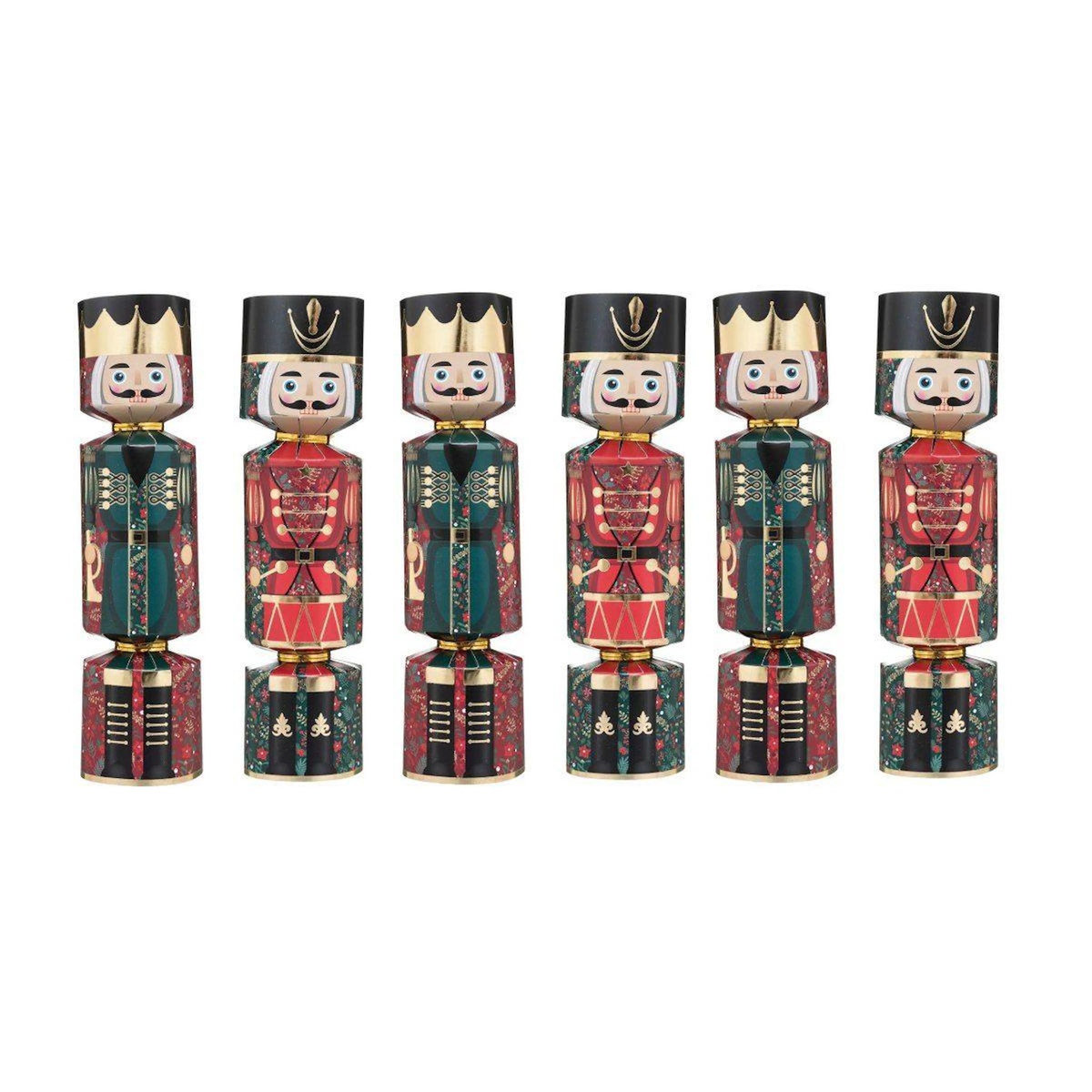 ATMOSPHERA Lot de 6 Crackers  Casse Noisette  25cm Multicolore