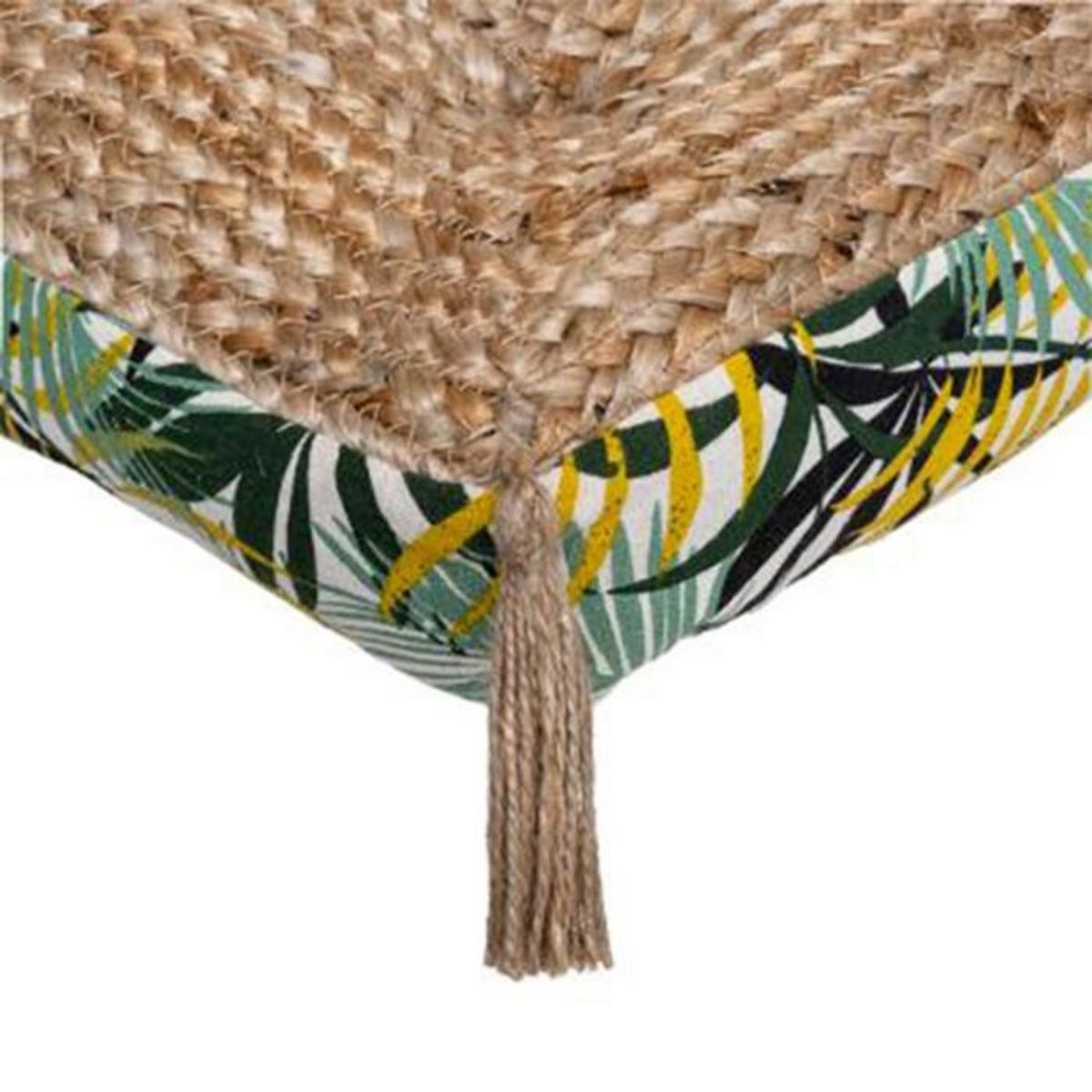 ATMOSPHERA Coussin de Sol Jute  Tropic  38x38cm Multicolore