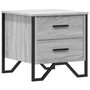 Voir la diapositive 2 : VIDAXL Table de chevet sonoma gris 40x41x40 cm bois d'ingenierie