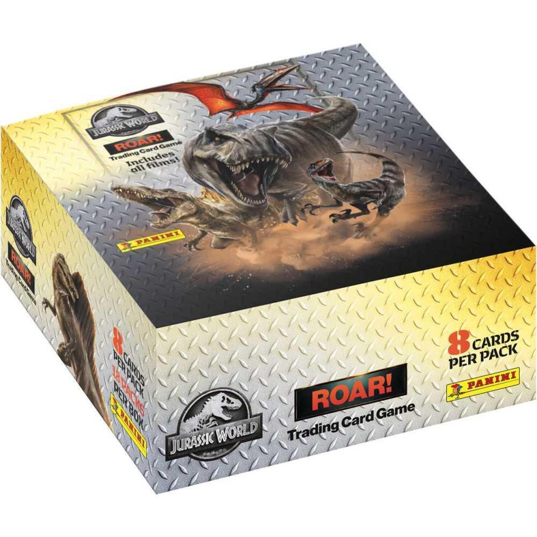 Panini Boîte de 18 pochettes - PANINI - JURASSIC WORLD 4 TCG - 144 cartes + carte edition limitée n°2