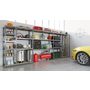 Voir la diapositive 3 : Concept rangement de garage MODULÖ STORAGE SYSTEME EXTENSION 5 étagères 16 plateaux longueur 505 cm