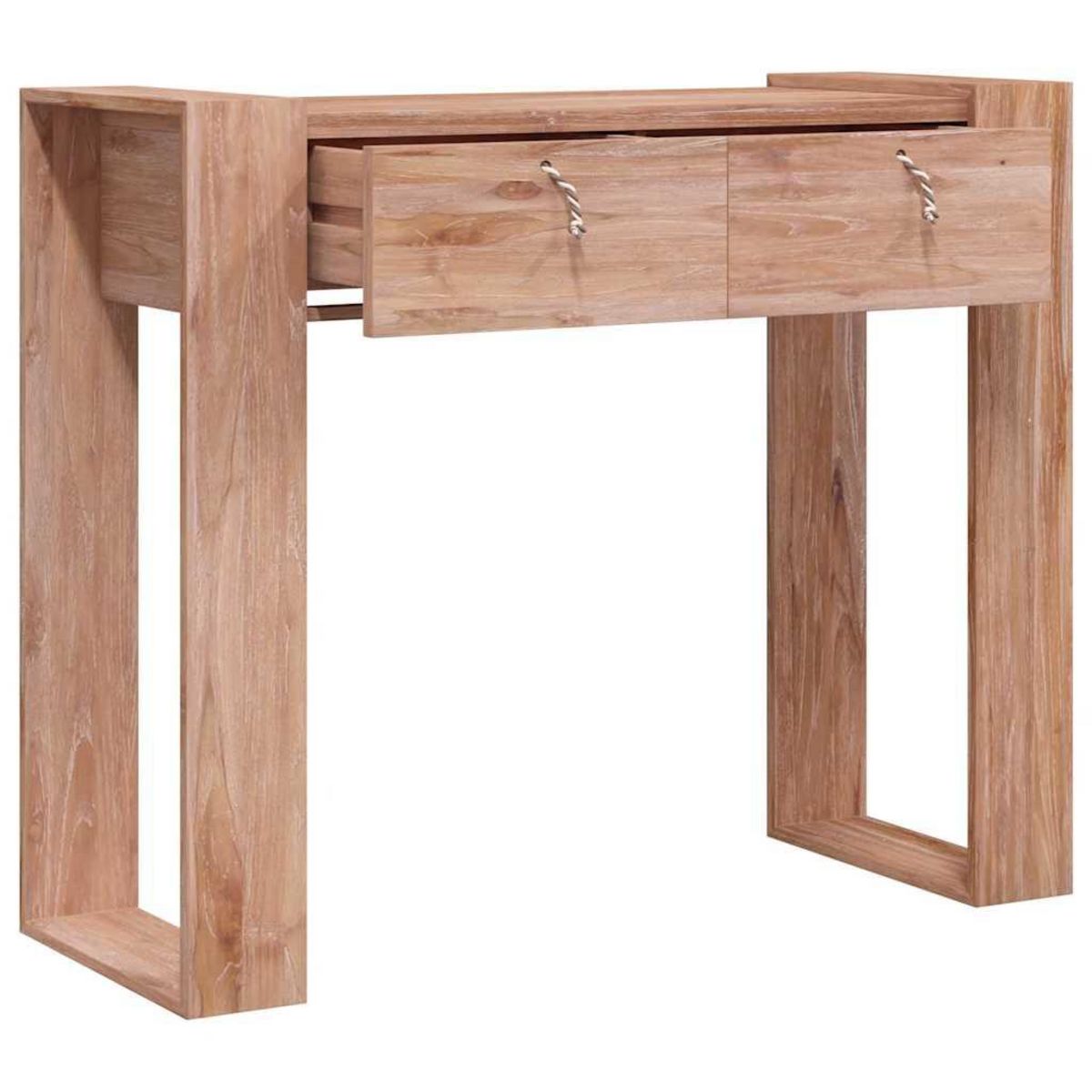 VIDAXL Table console 90x35x75 cm Bois de teck solide