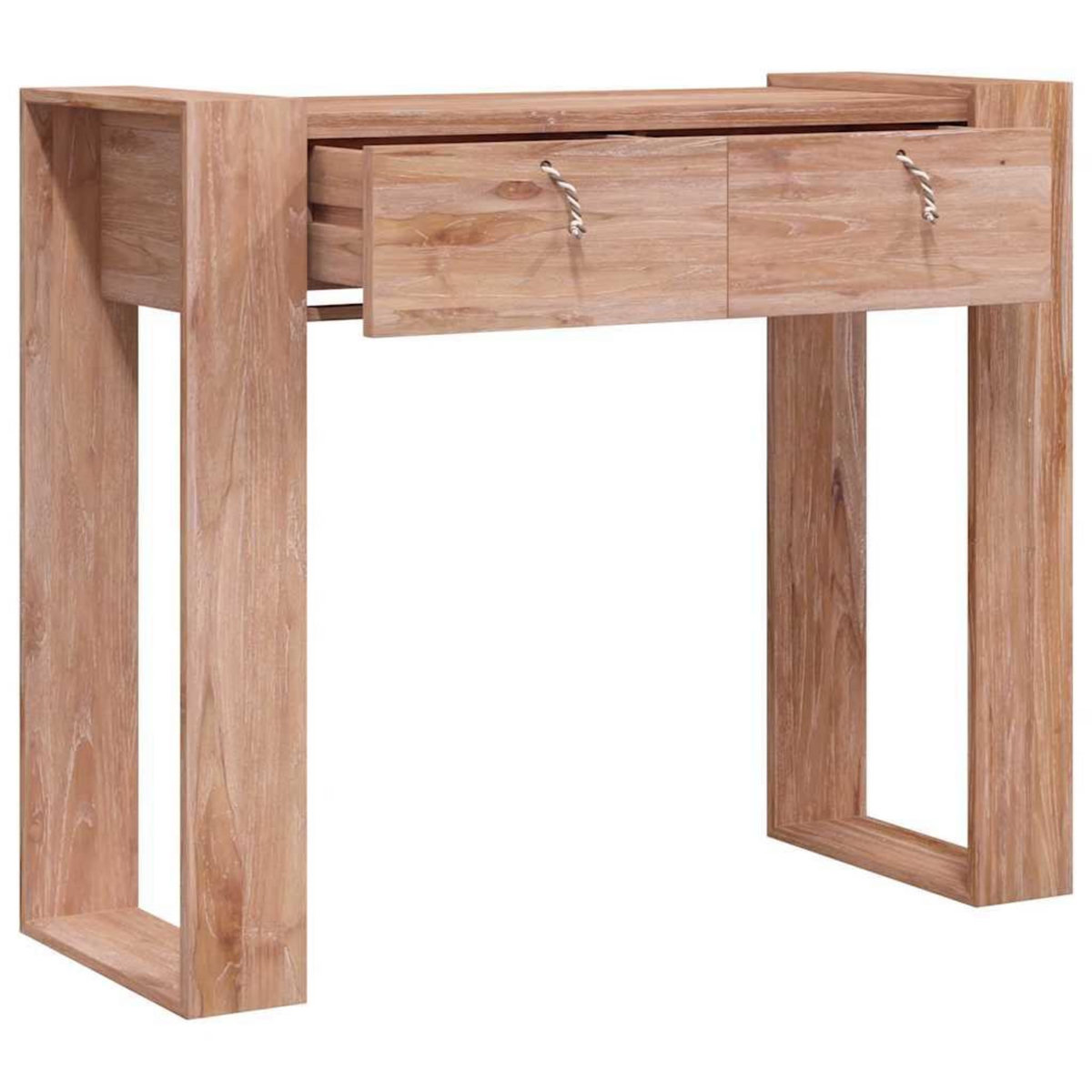 VIDAXL Table console 90x35x75 cm Bois de teck solide