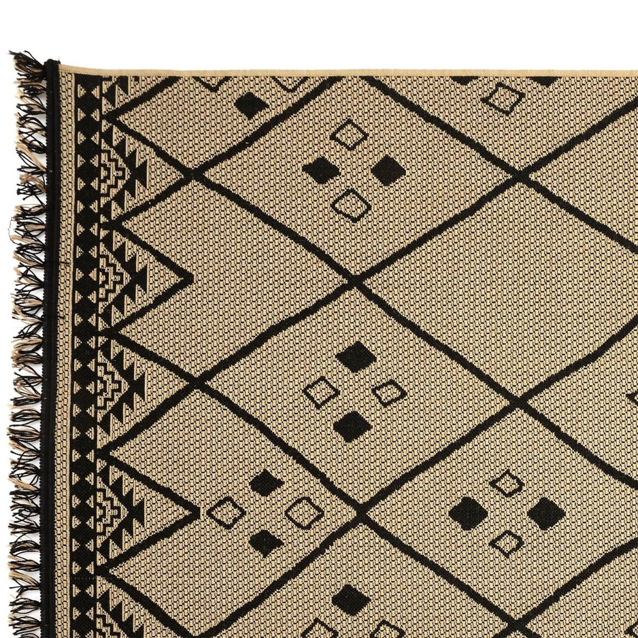 Voir la diapositive 2 : The Home Deco Factory Tapis déco ethnique  mirage  150x200cm naturel