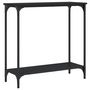 Voir la diapositive 2 : VIDAXL Table console noir 75x30,5x75 cm bois d ingénierie