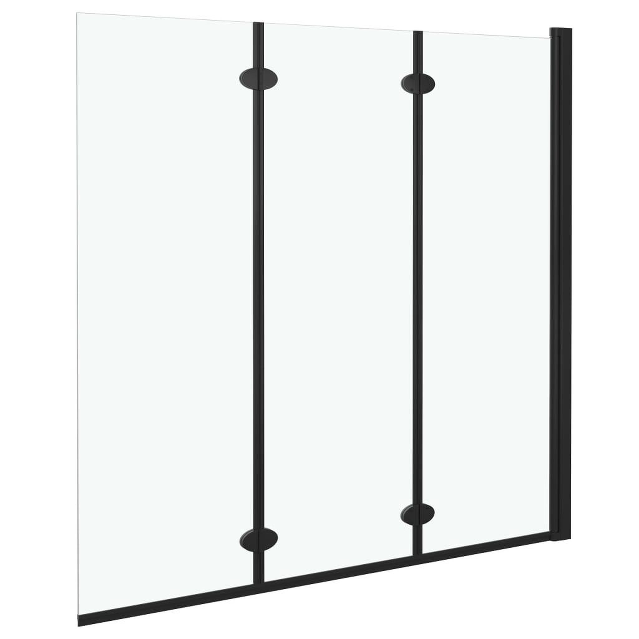Voir la diapositive 3 : VIDAXL Cabine de douche pliable 3 panneaux esg 130x138 cm noir