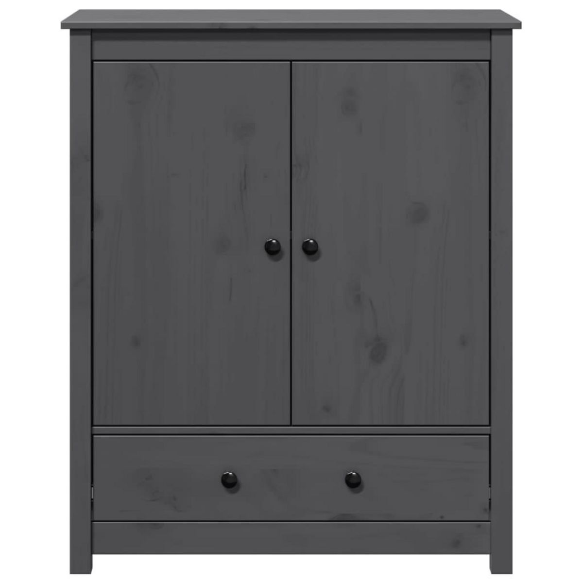 VIDAXL Buffet Gris 83x41,5x100 cm Bois massif de pin