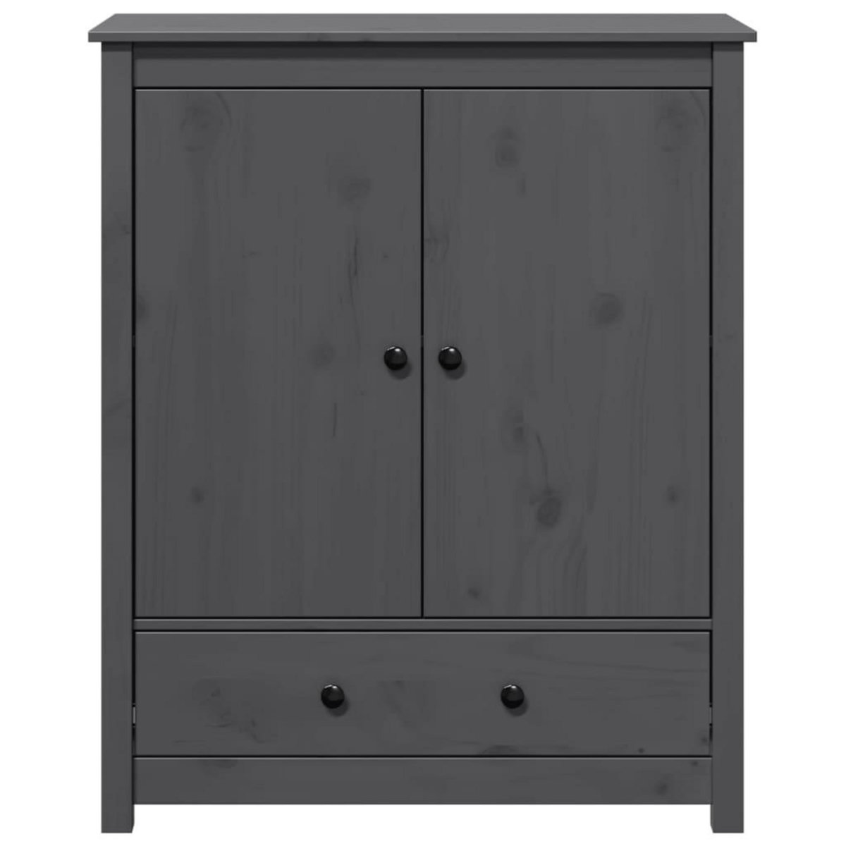 VIDAXL Buffet Gris 83x41,5x100 cm Bois massif de pin
