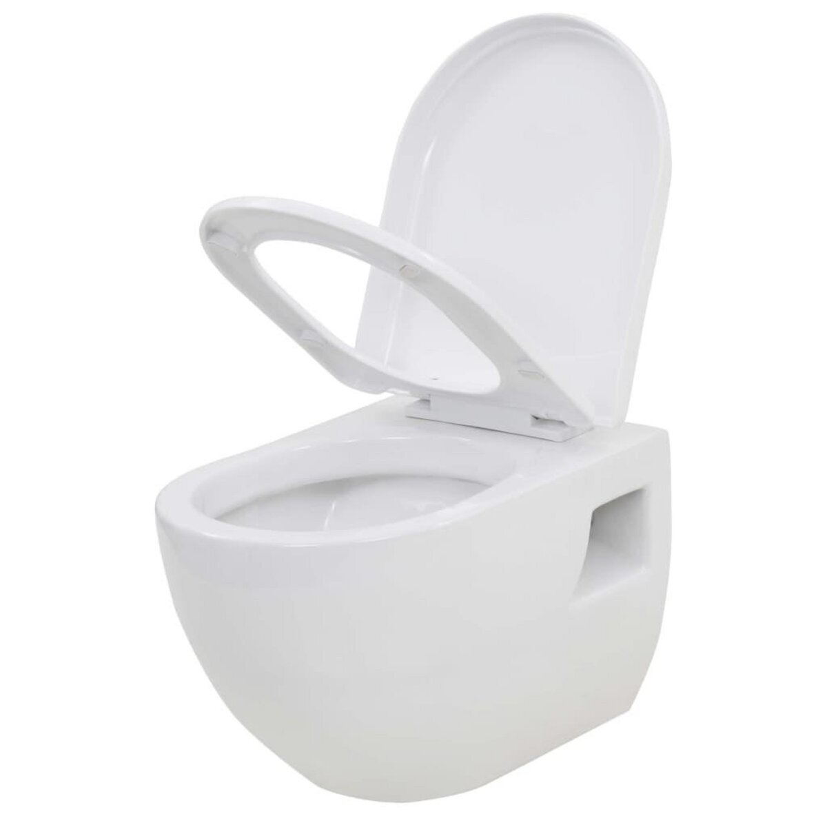 VIDAXL Toilette murale avec reservoir de chasse cache Ceramique Blanc