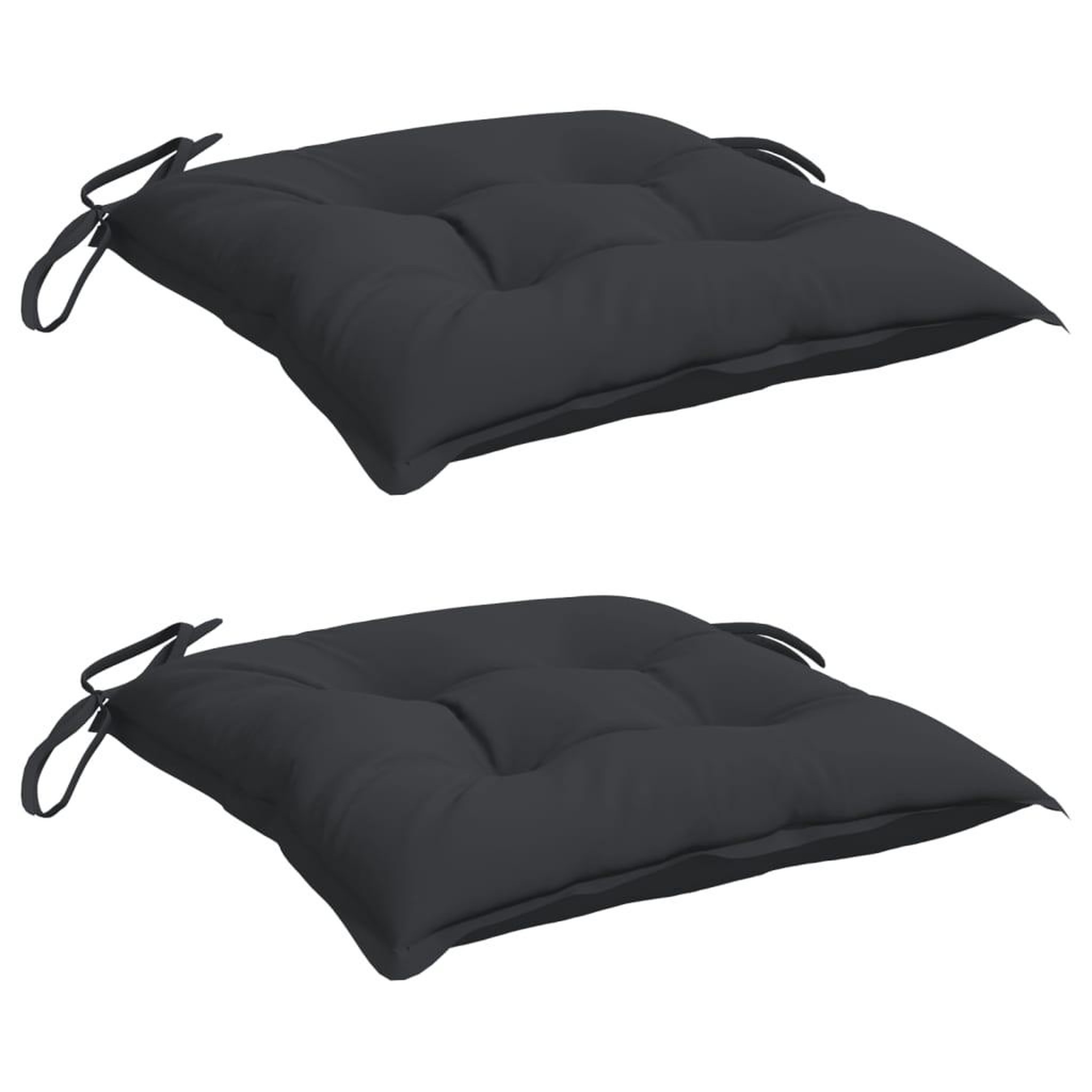 Voir la diapositive 3 : VIDAXL Coussins de palette lot de 2 noir 50x50x7 cm tissu oxford